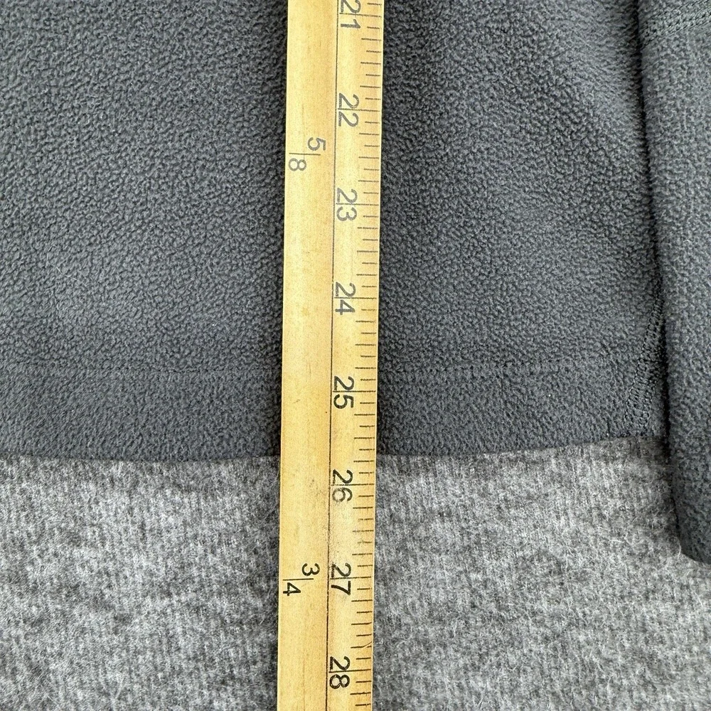 North Face Mens Size Large Grey  Fleece‎ Pullover Sweatshirt Sweater 1/4 Zip